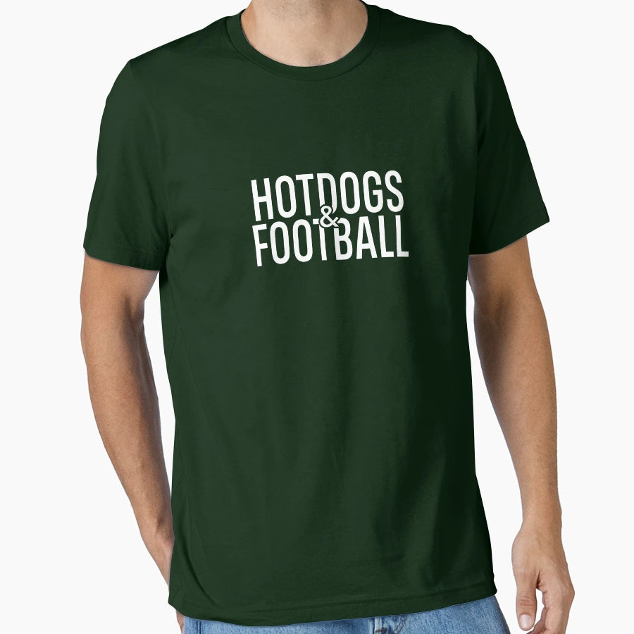 Hotdogs And Football Aa0177A T-Shirt - Streetwear Style Unisex - T-Shirt, Sweatshirt, Hoodie