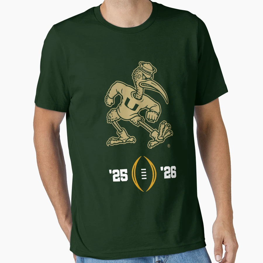 Miami Hurricanes 2025 26 College T-Shirt - Casual Everyday Wear Unisex - T-Shirt, Sweatshirt, Hoodie