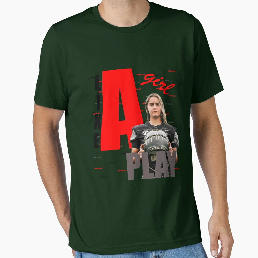Sarah Fuller Play Like T-Shirt - Trendy Graphic Men Women - T-Shirt, Sweatshirt, Hoodie