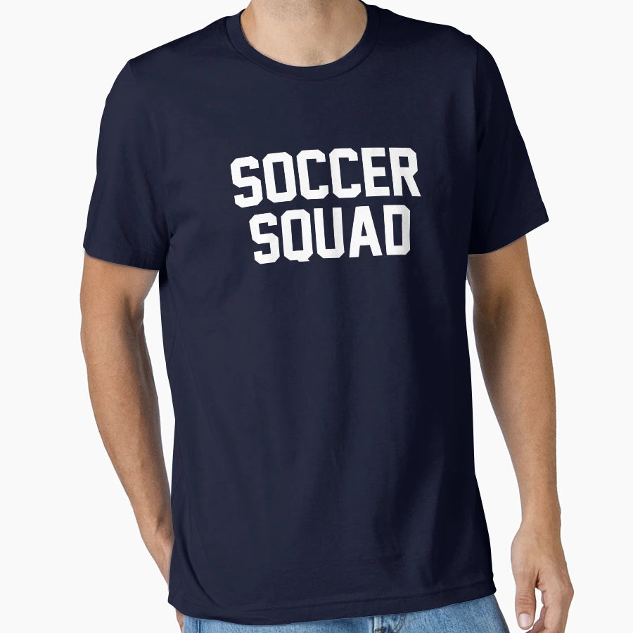 Mens Soccer Squad Funny Soccer T-Shirt - Aesthetic Graphic for Adults - T-Shirt, Sweatshirt, Hoodie