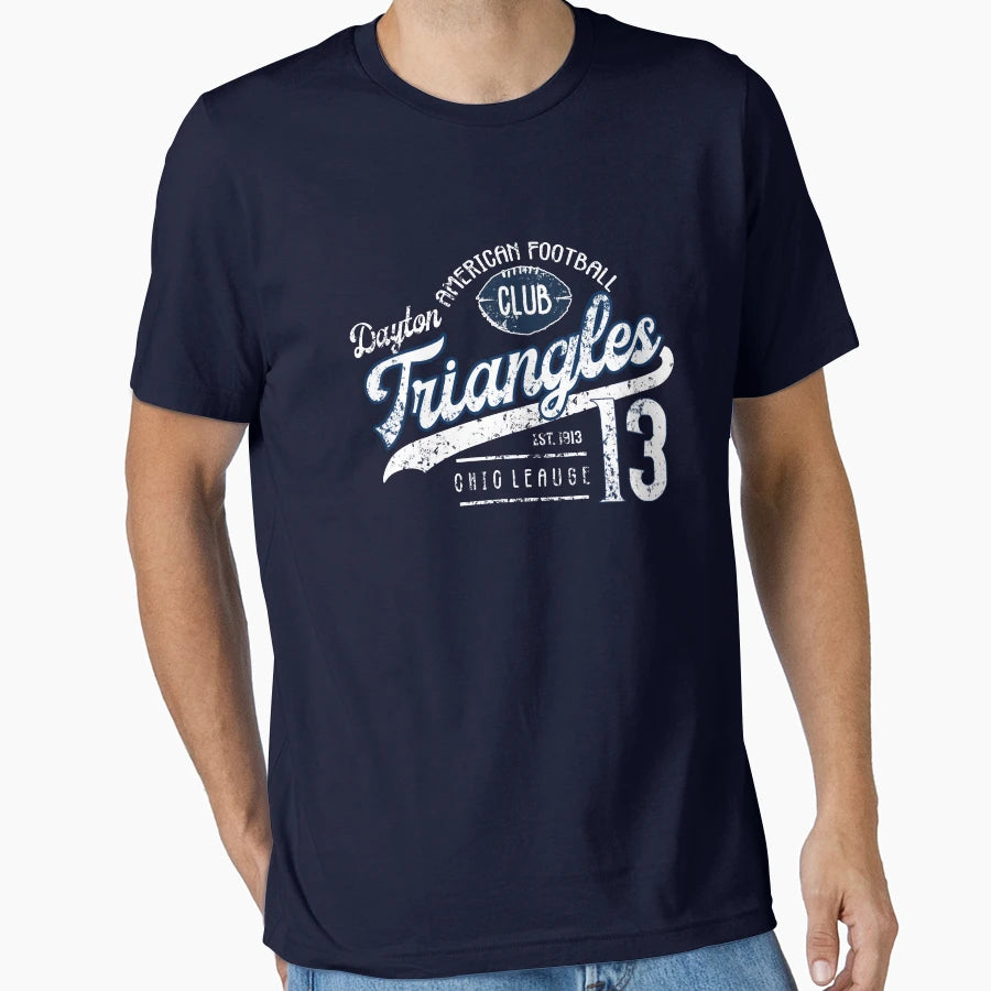 Dayton Triangles Old Time T-Shirt - Minimalist Print for Adults - T-Shirt, Sweatshirt, Hoodie