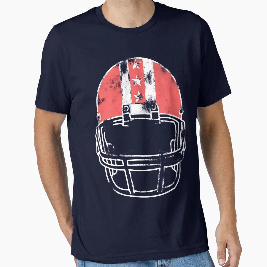 Old Football Helmet T-Shirt - Graphic Print Unisex - T-Shirt, Sweatshirt, Hoodie