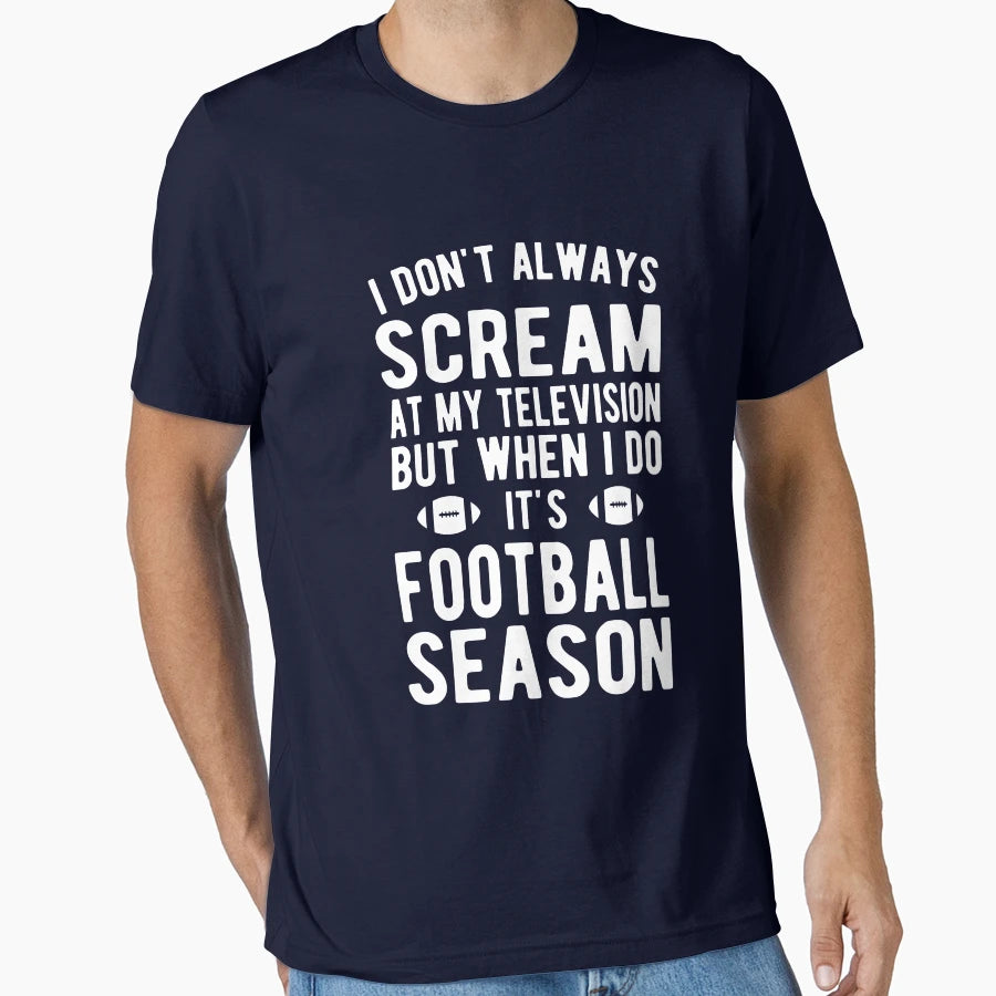 Football Season T-Shirt - Minimalist Print for Adults - T-Shirt, Sweatshirt, Hoodie