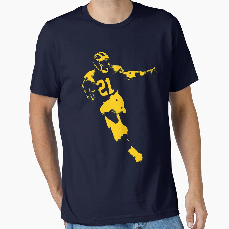 Desmond Heisman Howard Maize Stencil T-Shirt - Minimalist Print for Adults - T-Shirt, Sweatshirt, Hoodie