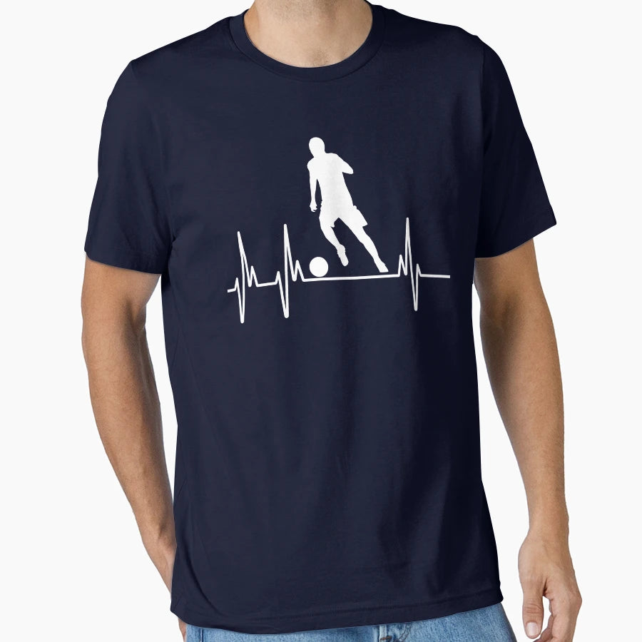 Soccer Heartbeat Pulse T-Shirt - Unique Graphic for Adults - T-Shirt, Sweatshirt, Hoodie