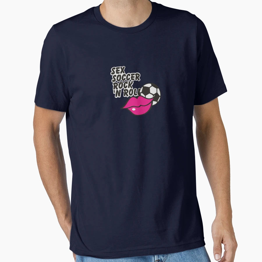 Sex Soccer Rock N Roll Vrs2 T-Shirt - Aesthetic Graphic Unisex - T-Shirt, Sweatshirt, Hoodie