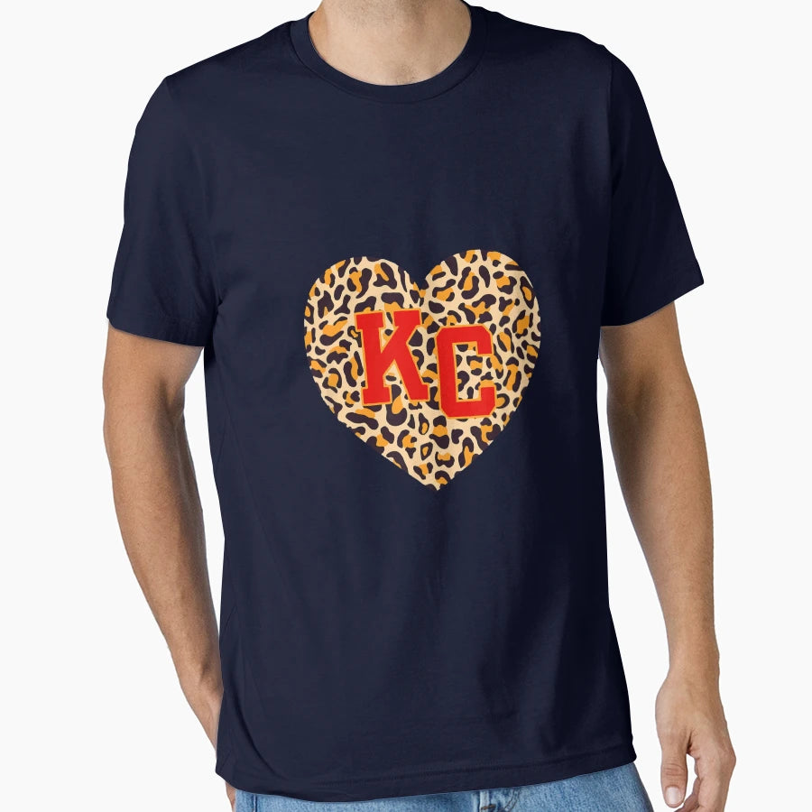 I Love Kansas City Heart Kc Football T-Shirt - Aesthetic Graphic Unisex - T-Shirt, Sweatshirt, Hoodie