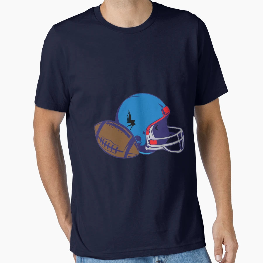 Football Helmet American Football T-Shirt - Casual Everyday Wear for Adults - T-Shirt, Sweatshirt, Hoodie