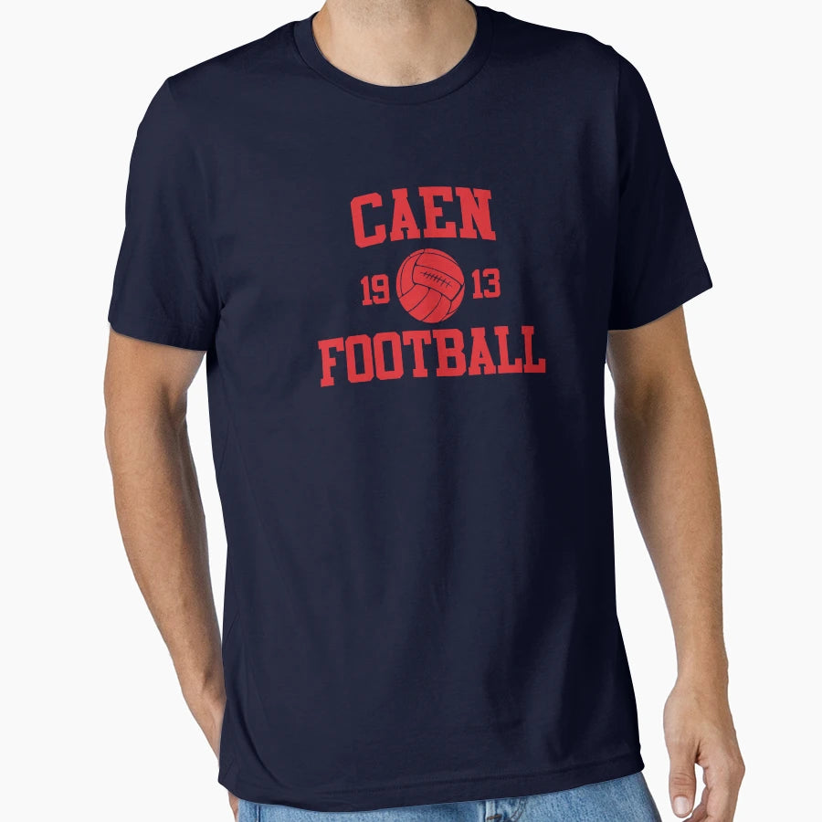 Caen Football Athletic College 2 Color T-Shirt - Trendy Graphic Unisex - T-Shirt, Sweatshirt, Hoodie