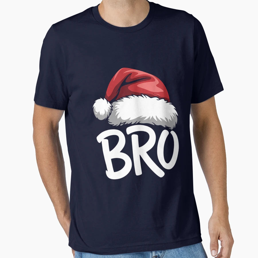 Santa Hat Brother Family T-Shirt - Fun Novelty Design Unisex - T-Shirt, Sweatshirt, Hoodie
