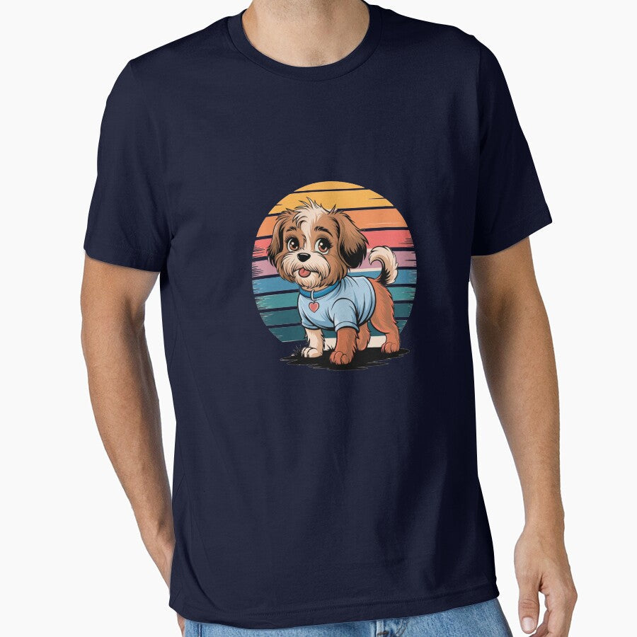 Cute dog by Trenchline - Adult & Kids T-Shirts, Sweatshirts & Hoodies apparel design preview 1