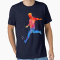 Soccer Player Watercolour Sports T-Shirt - Fun Novelty Design Unisex - T-Shirt, Sweatshirt, Hoodie