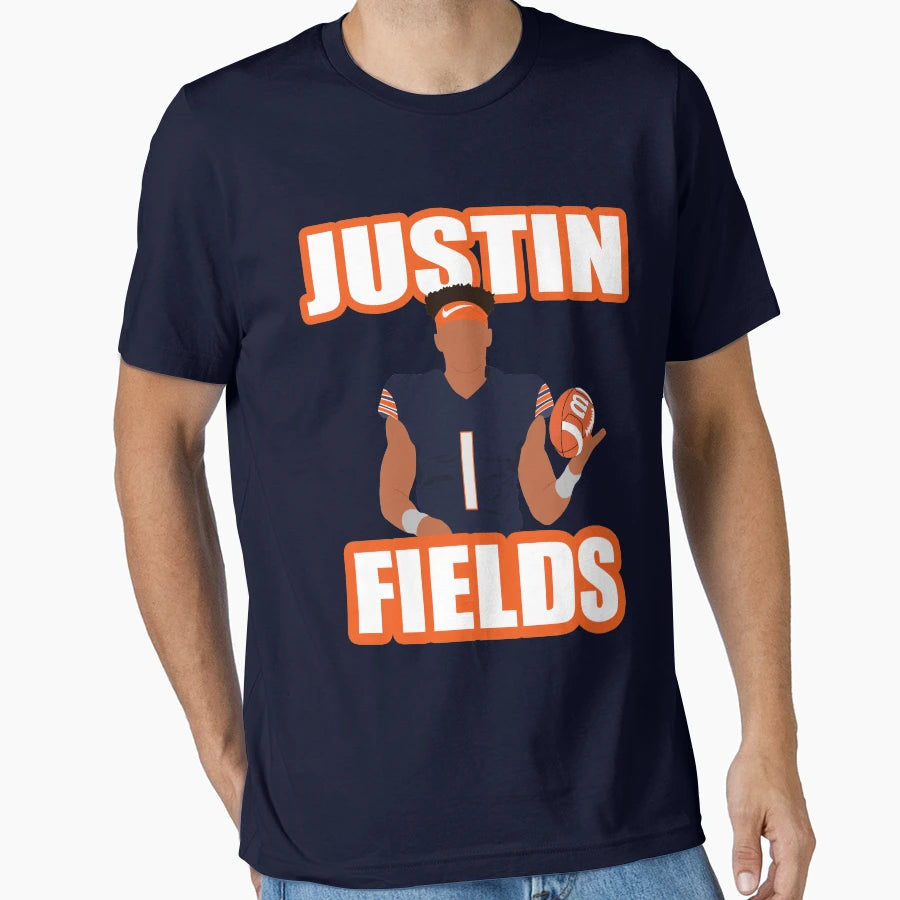 Justin Fields T-Shirt - Casual Everyday Wear Unisex - T-Shirt, Sweatshirt, Hoodie