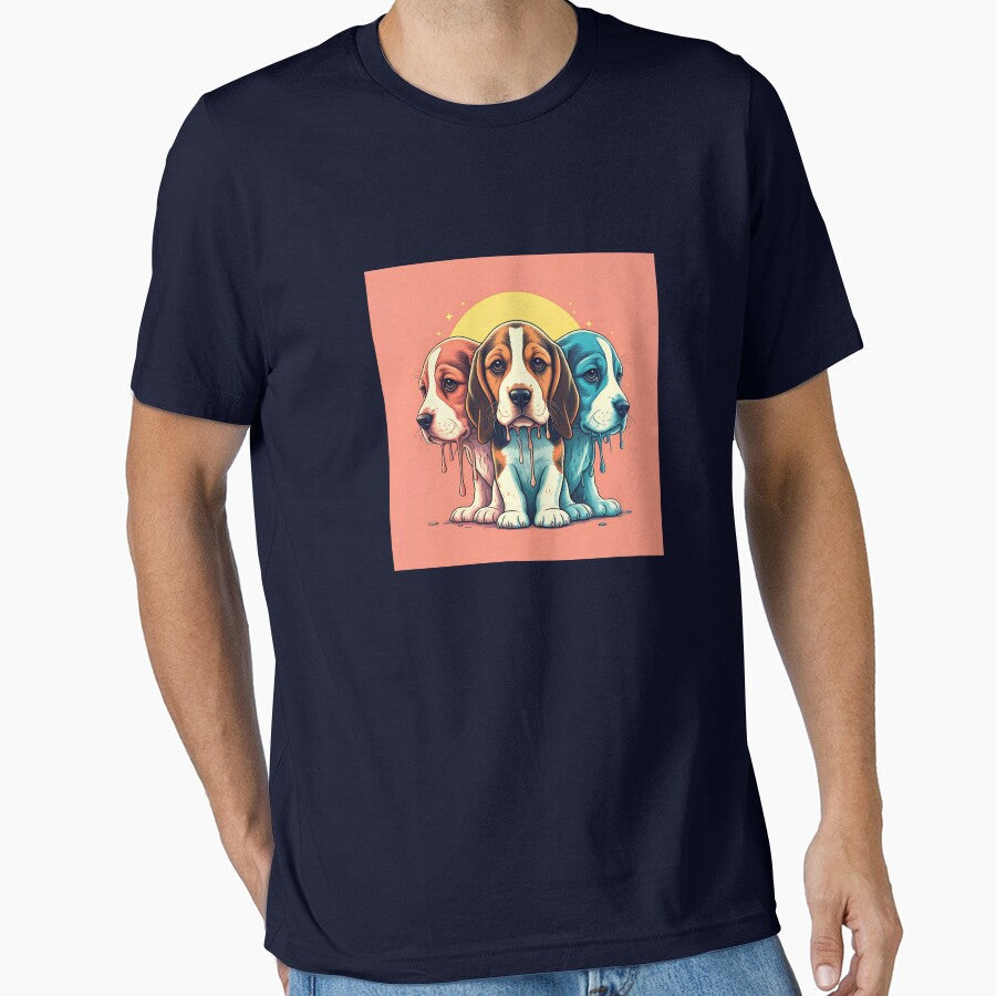 Dripping Puppy Love by Retro Active - Adult & Kids T-Shirts, Sweatshirts & Hoodies apparel design preview 1