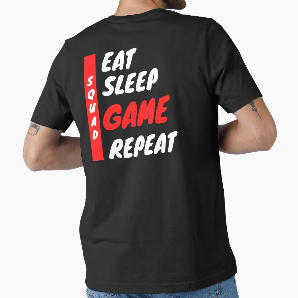 Game Game Squad Game Team Eat T-Shirt - Fun Novelty Design for Adults - T-Shirt, Sweatshirt, Hoodie