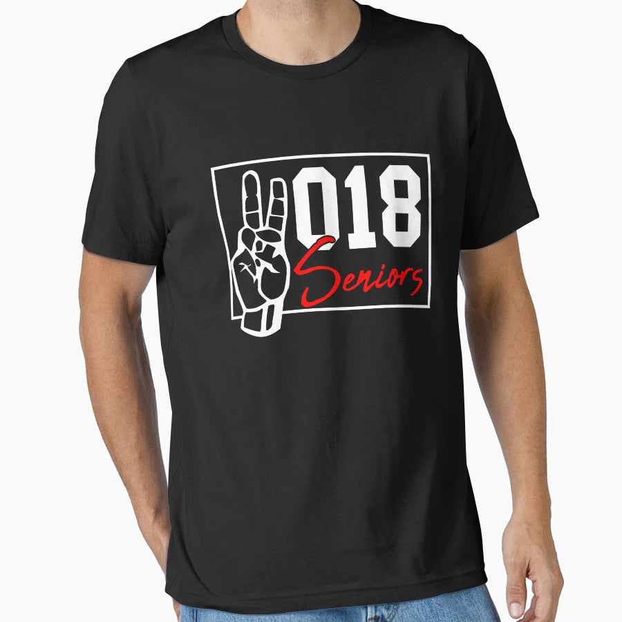 2018 Senior T-Shirt - Minimalist Print Men Women - T-Shirt, Sweatshirt, Hoodie