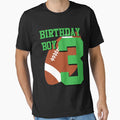 3Rd Birthday Football Art 3 Year T-Shirt - Casual Everyday Wear for Adults - T-Shirt, Sweatshirt, Hoodie