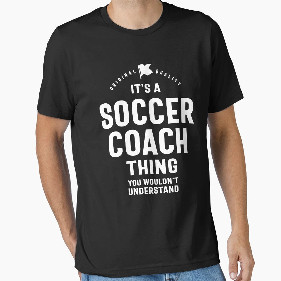 Soccer Coach Job Title Gift T-Shirt - Graphic Print Men Women - T-Shirt, Sweatshirt, Hoodie