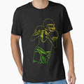 Yellow Green Football Player Hold Football T-Shirt - Novelty Apparel Unisex - T-Shirt, Sweatshirt, Hoodie