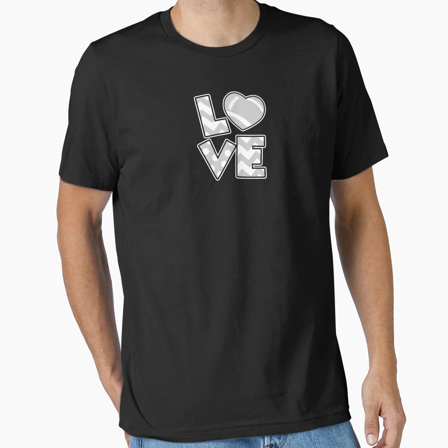 Love Football T-Shirt - Fun Novelty Design for Adults - T-Shirt, Sweatshirt, Hoodie