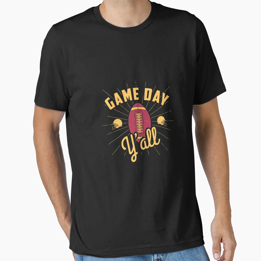Game Day Yall Football Accessories T-Shirt - Unique Graphic for Adults - T-Shirt, Sweatshirt, Hoodie