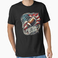 Usa Football Season Black Version T-Shirt - Novelty Apparel Unisex - T-Shirt, Sweatshirt, Hoodie