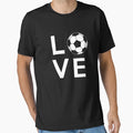 Football Soccer Love T-Shirt - Minimalist Print Unisex - T-Shirt, Sweatshirt, Hoodie
