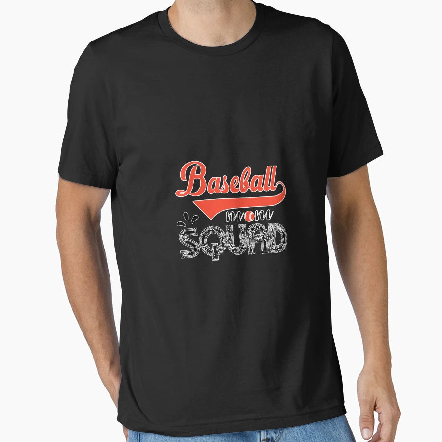 Baseball Mom Squad Gift T-Shirt - Fun Novelty Design for Adults - T-Shirt, Sweatshirt, Hoodie