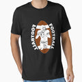 White Football Player Brown Football T-Shirt - Minimalist Print Men Women - T-Shirt, Sweatshirt, Hoodie