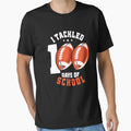 100Th Day School Football 100 Days School T-Shirt - Novelty Apparel Unisex - T-Shirt, Sweatshirt, Hoodie