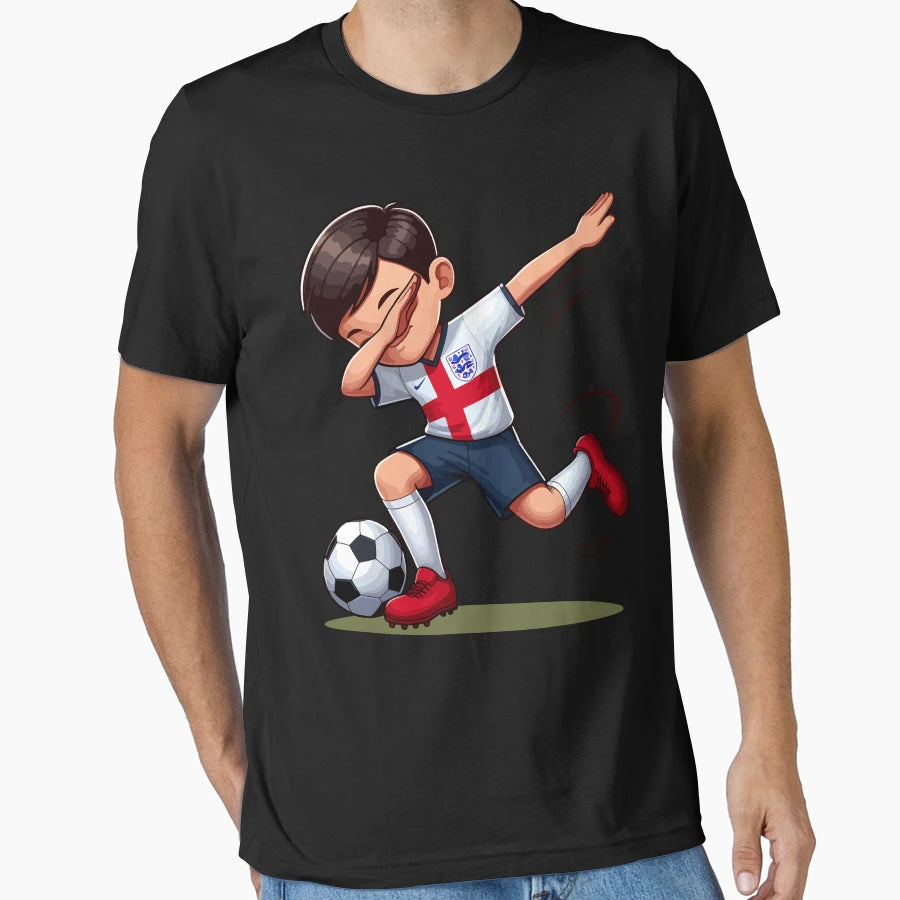 British Dab England Football Soccer T-Shirt - Novelty Apparel for Adults - T-Shirt, Sweatshirt, Hoodie