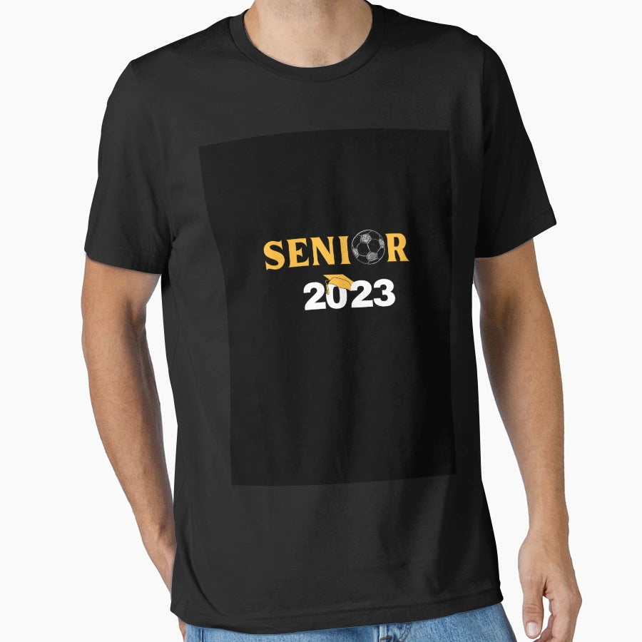 Graduated Senior Class 2023 Soccer T-Shirt - Custom Art Print for Adults - T-Shirt, Sweatshirt, Hoodie