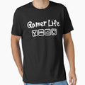 GAMER LIFE EAT SLEEP GAME REPEAT by ShirtWreck - Adult & Kids T-Shirts, Sweatshirts & Hoodies apparel design preview 1