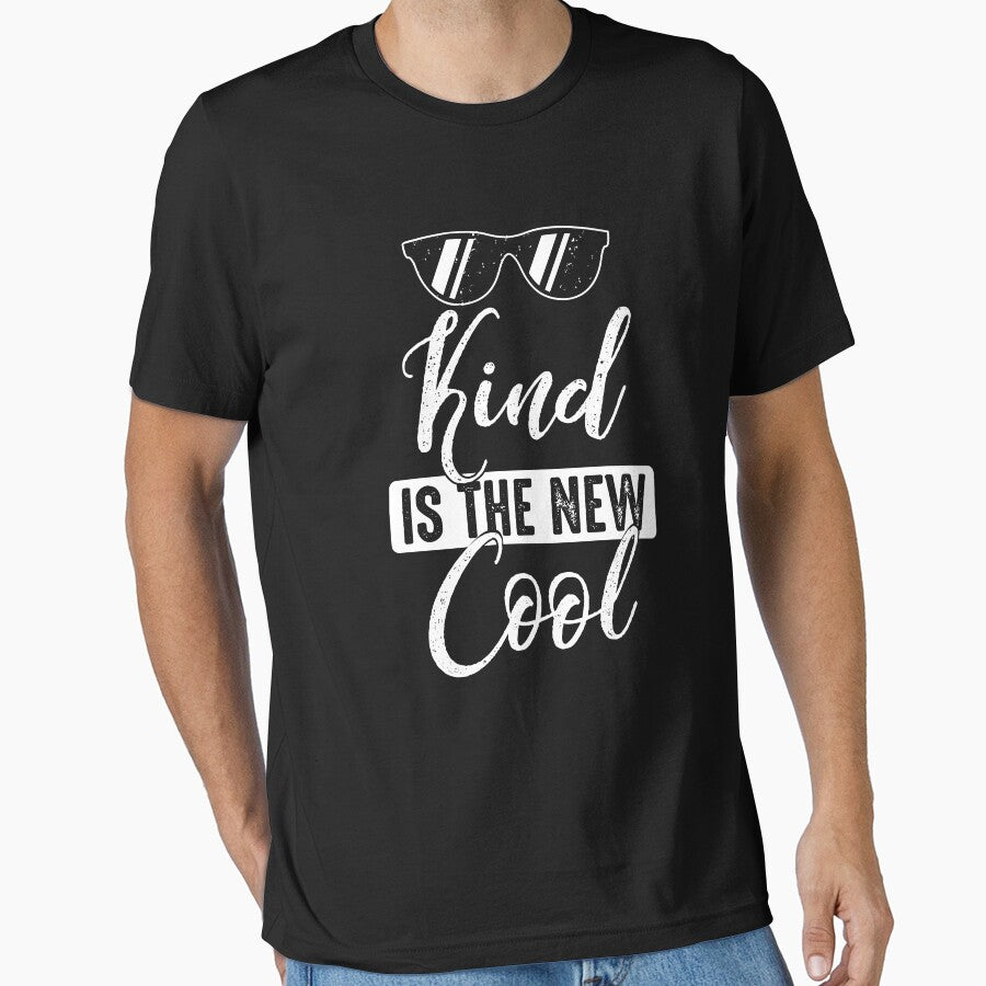 Kind is the new cool -Anti-bullying message-Kindness - Adult & Kids T-Shirts, Sweatshirts & Hoodies apparel design preview 1