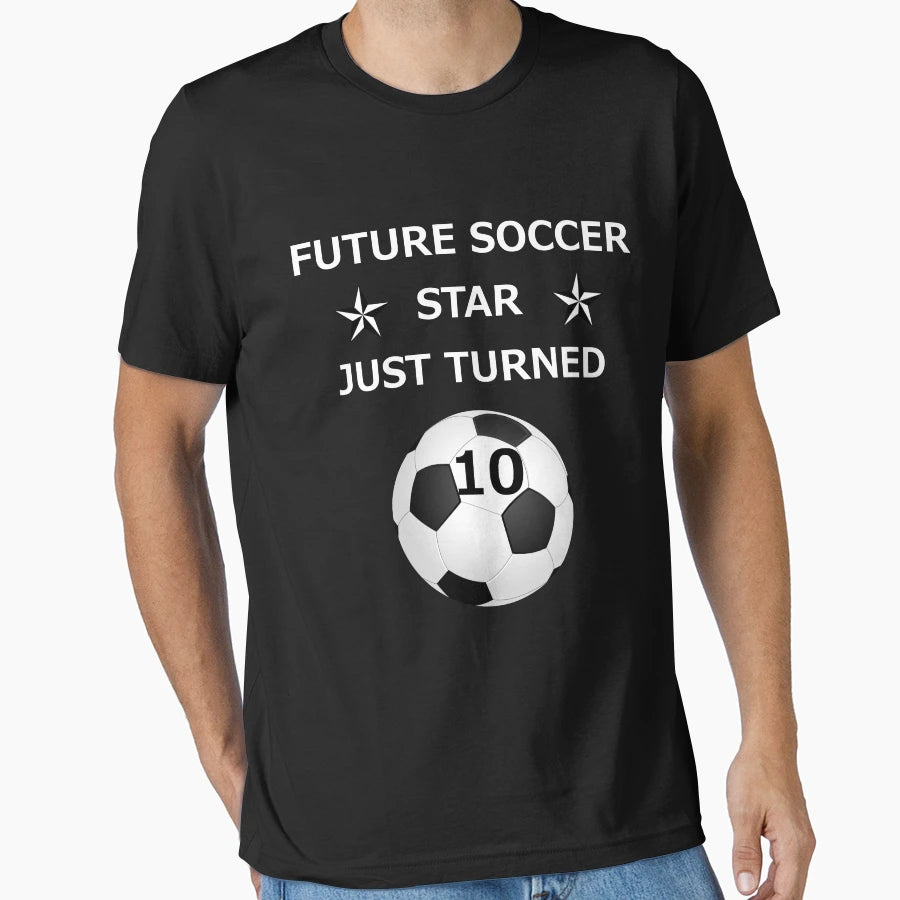 10Th Birthday Soccer T-Shirt - Graphic Print Men Women - T-Shirt, Sweatshirt, Hoodie