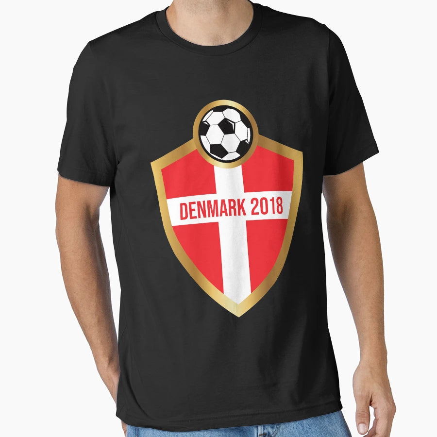 Denmark 2018 National Soccer Team T-Shirt - Casual Everyday Wear Men Women - T-Shirt, Sweatshirt, Hoodie