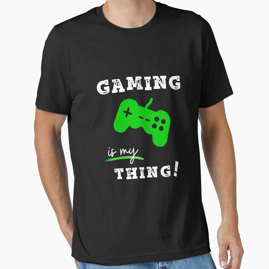 Gaming is my thing! by dandeklerk - Adult & Kids T-Shirts, Sweatshirts & Hoodies apparel design preview 1