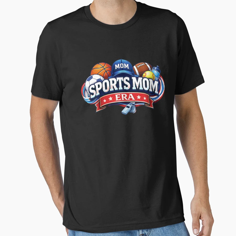Sports Mom Proud Team Mom Game Day Soccer T-Shirt - Unique Graphic Unisex - T-Shirt, Sweatshirt, Hoodie
