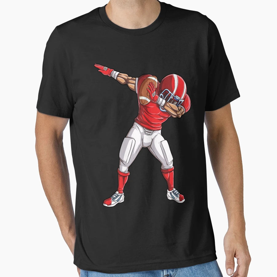 Dabbing Football Usa Flag Dab Dance T-Shirt - Trendy Graphic Men Women - T-Shirt, Sweatshirt, Hoodie