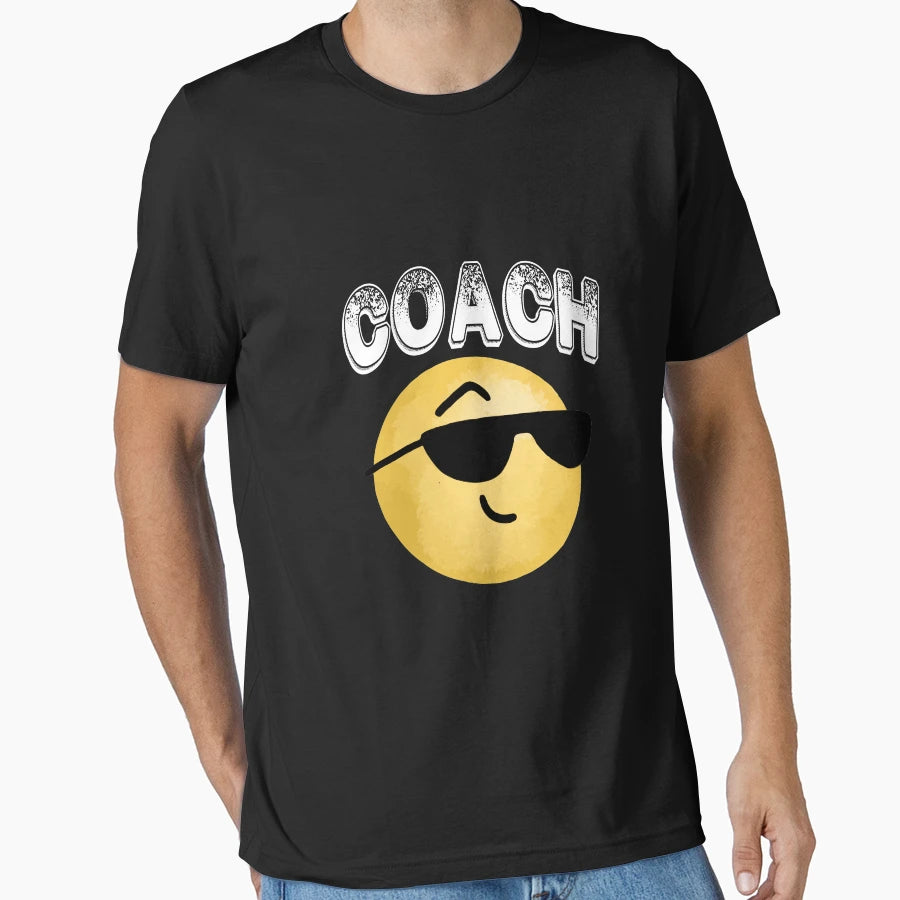 Coach Emoji T-Shirt - Fun Novelty Design for Adults - T-Shirt, Sweatshirt, Hoodie