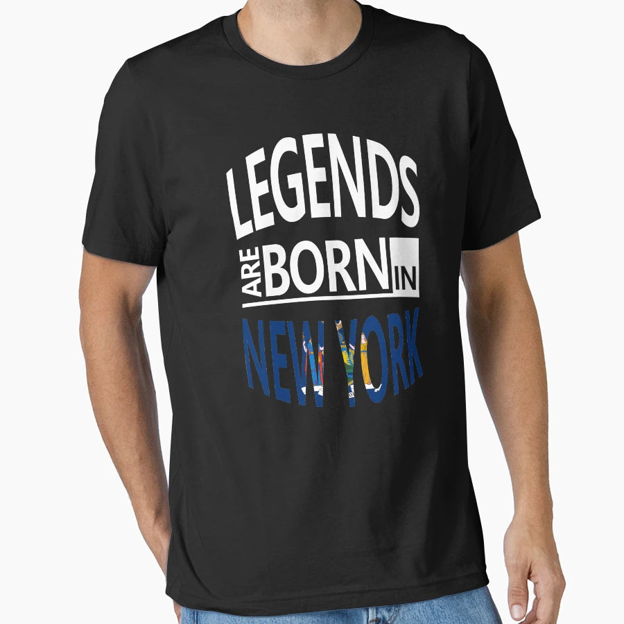 New York Born Legends Birthday Surprise T-Shirt - Minimalist Print Unisex - T-Shirt, Sweatshirt, Hoodie