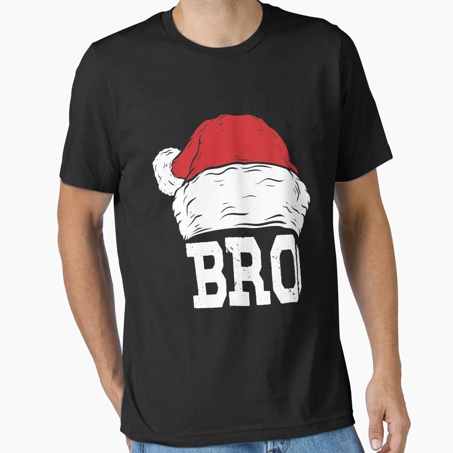 Bro Art Santa Hat Matching Family T-Shirt - Novelty Apparel Men Women - T-Shirt, Sweatshirt, Hoodie