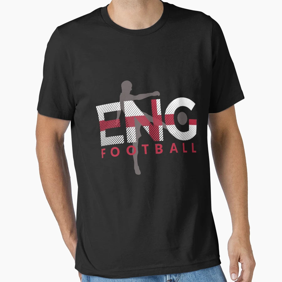 2018 Soccer Cup England Flag Uk T-Shirt - Casual Everyday Wear Unisex - T-Shirt, Sweatshirt, Hoodie