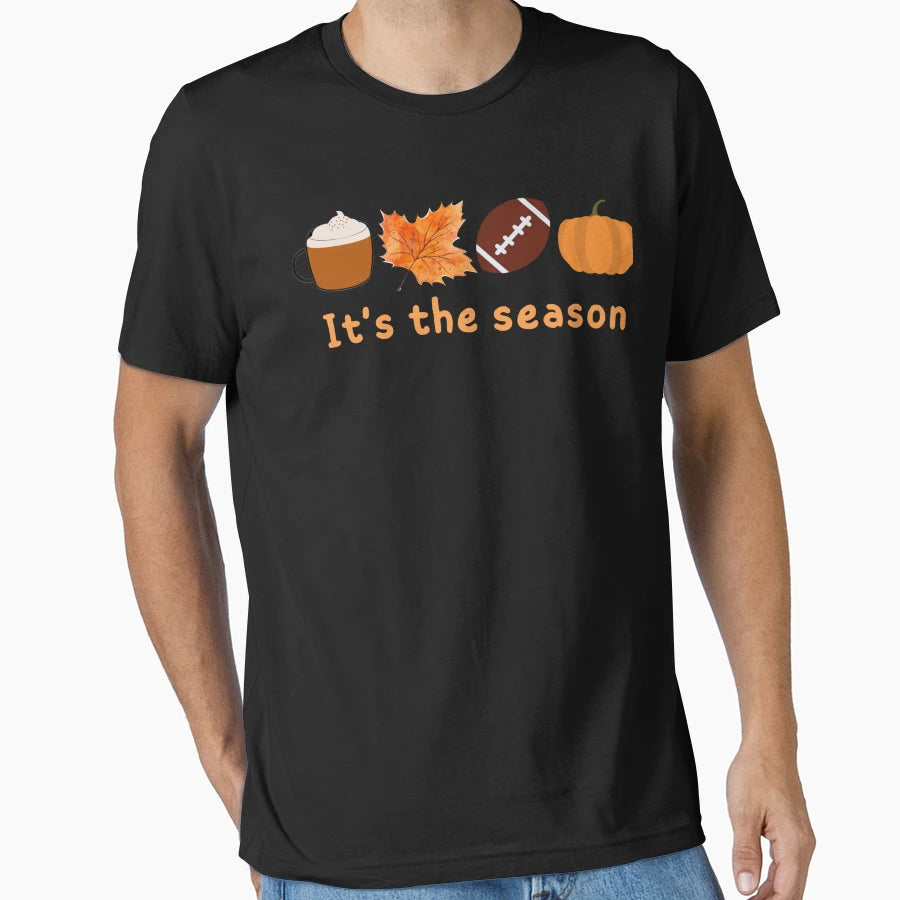 Happy Fall Yall Autumn Mood T-Shirt - Fun Novelty Design for Adults - T-Shirt, Sweatshirt, Hoodie