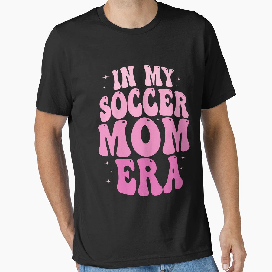 My Soccer Mom Era Groovy Soccer T-Shirt - Fun Novelty Design for Adults - T-Shirt, Sweatshirt, Hoodie