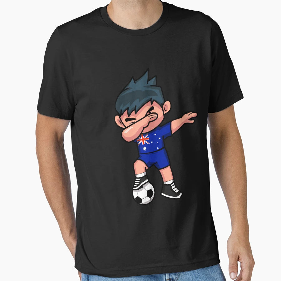 Soccer Dabbing Australia T-Shirt - Novelty Apparel for Adults - T-Shirt, Sweatshirt, Hoodie