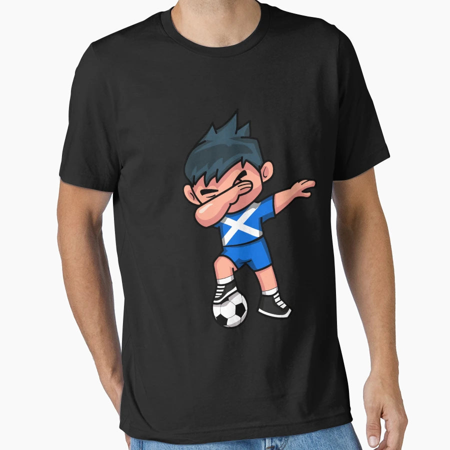 Soccer Dabbing Scotland T-Shirt - Novelty Apparel Unisex - T-Shirt, Sweatshirt, Hoodie