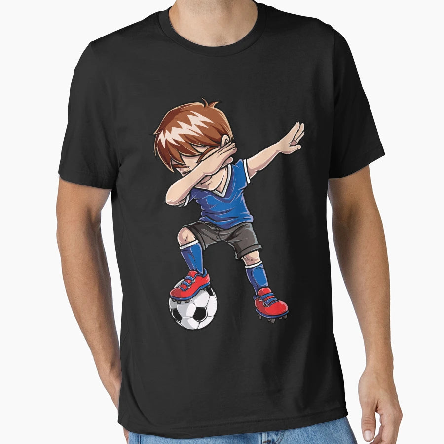 Dabbing Soccer Dab Dance Funny Football T-Shirt - Graphic Print for Adults - T-Shirt, Sweatshirt, Hoodie
