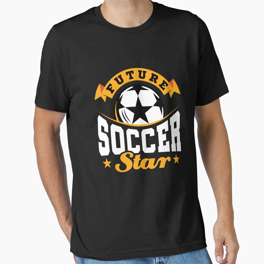 Future Soccer Star T-Shirt - Minimalist Print for Adults - T-Shirt, Sweatshirt, Hoodie
