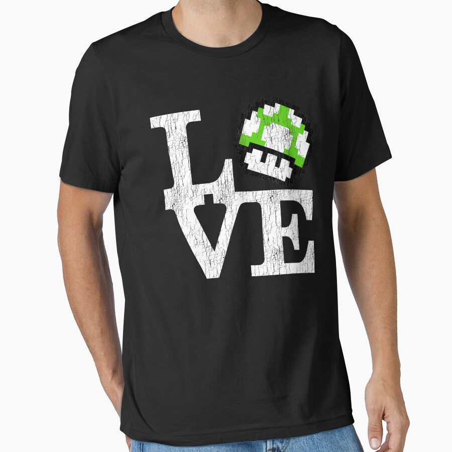 GAMER LOVE GAMING (VINTAGE VERSION) by ShirtWreck - Adult & Kids T-Shirts, Sweatshirts & Hoodies apparel design preview 1